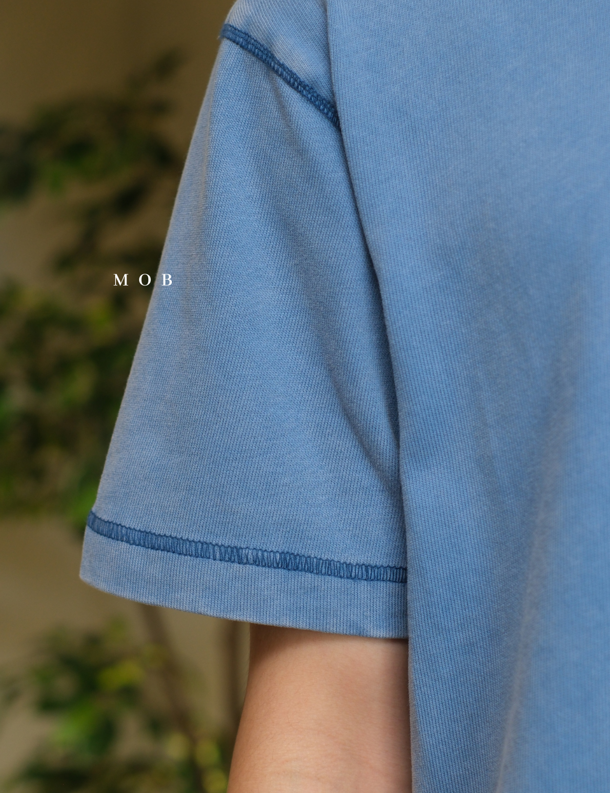 GPSST2201B Heavyweight Boxy Cropped SS Tee Blue