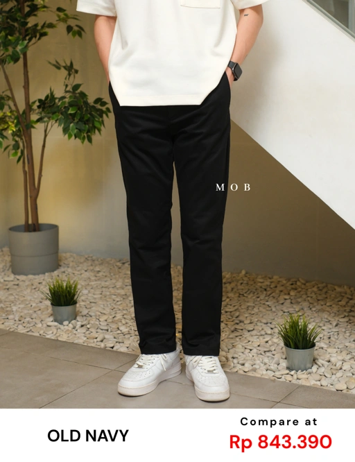 Image of ONPT4401B Ultimate Slim Built In Flex Chinos Pants Black