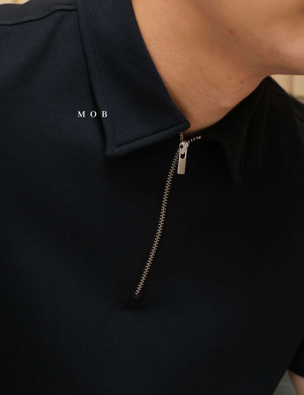ARK01SSP023 Cerniera Polo SS Shirt Rich Black