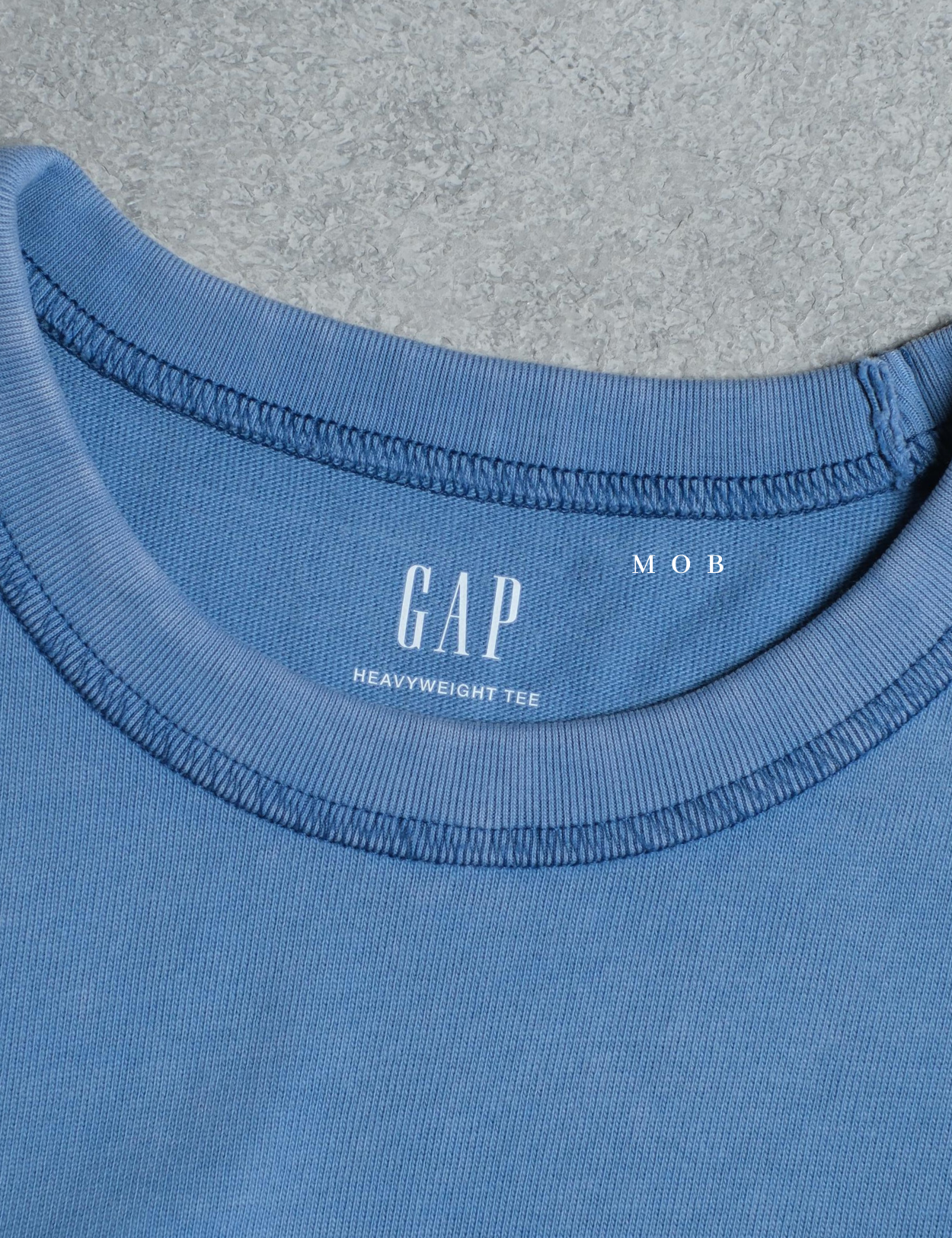 GPSST2201B Heavyweight Boxy Cropped SS Tee Blue