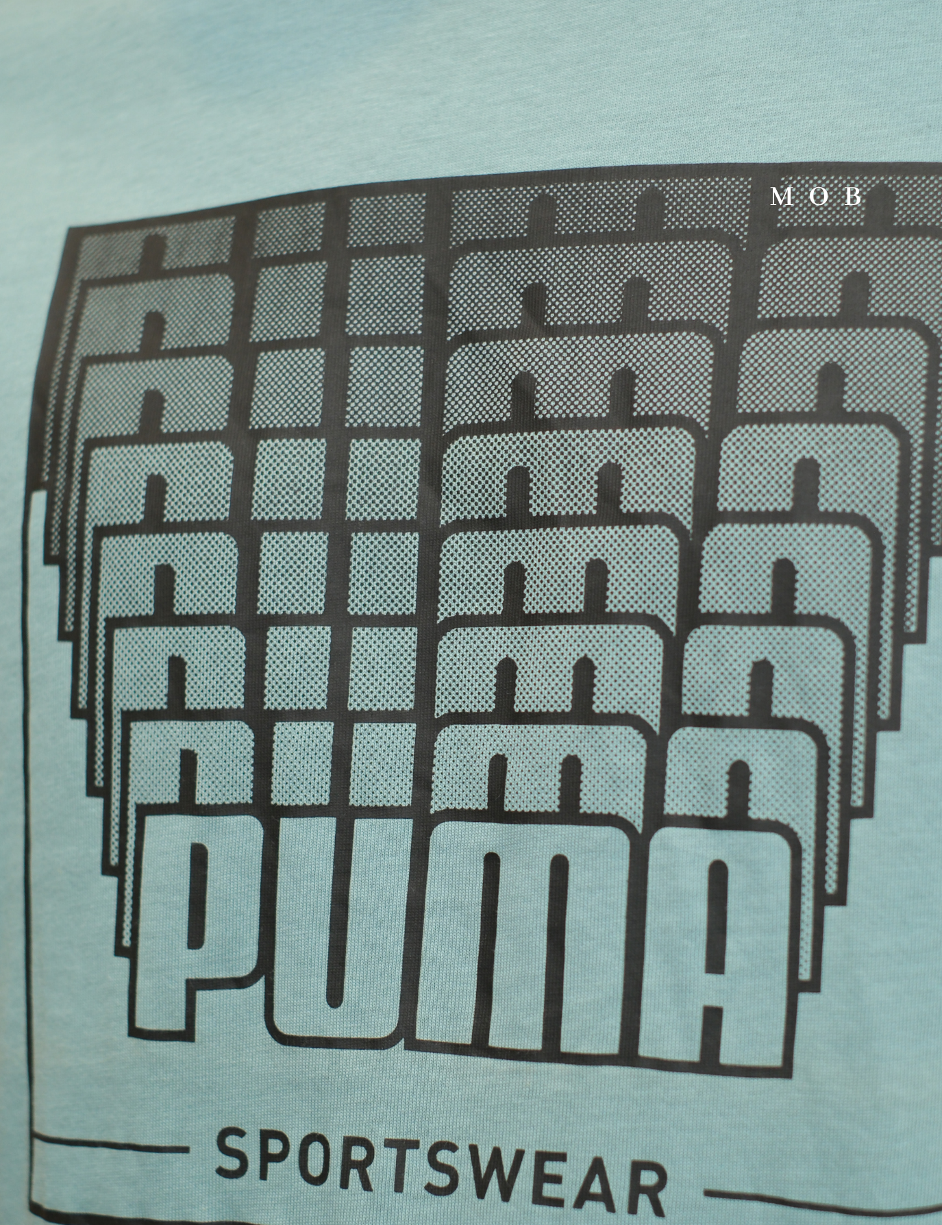 PMSST1001 Wording Graphic SS Tee Sky Blue