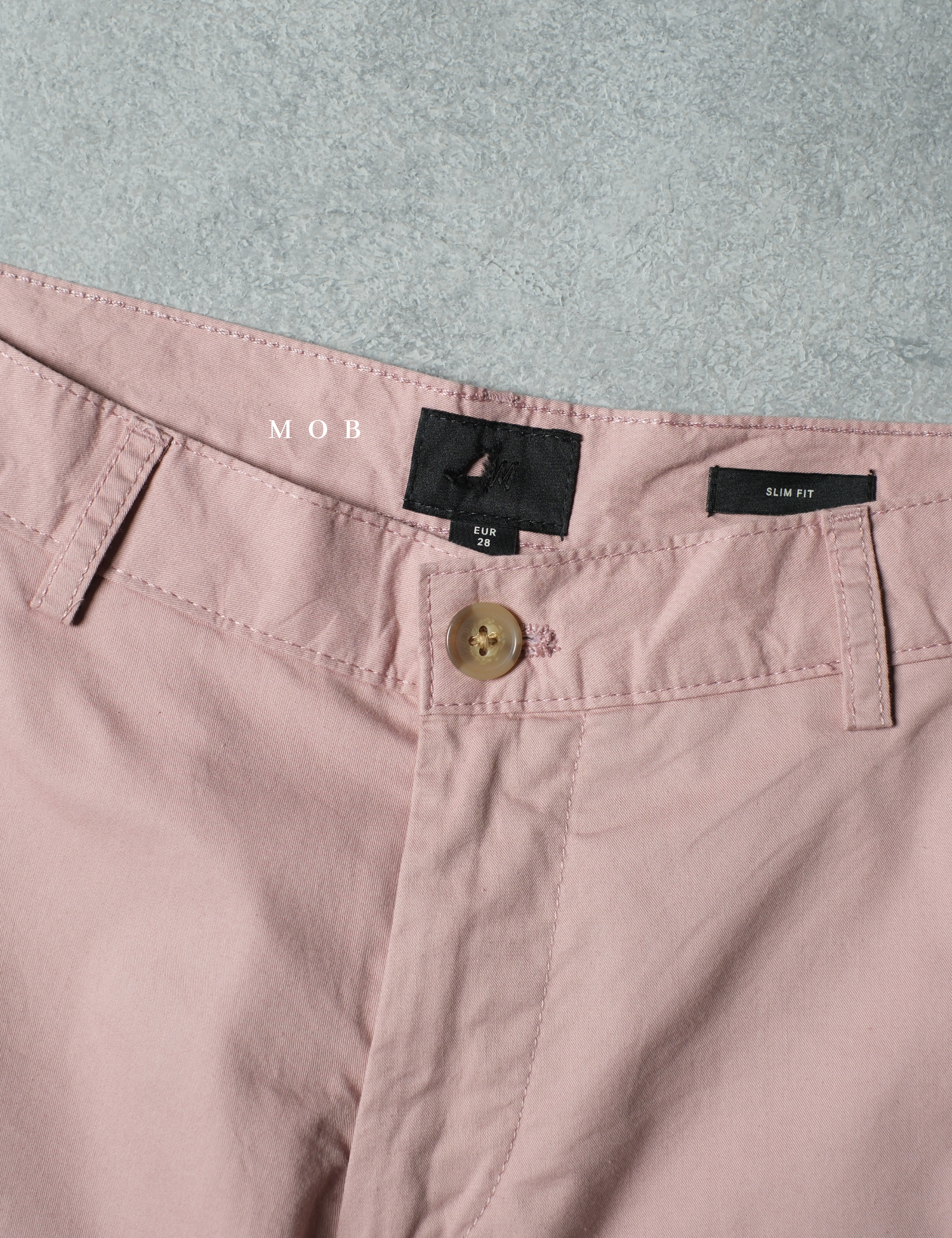 HMSR03001 Slim Fit Chino Shorts Pale Pink