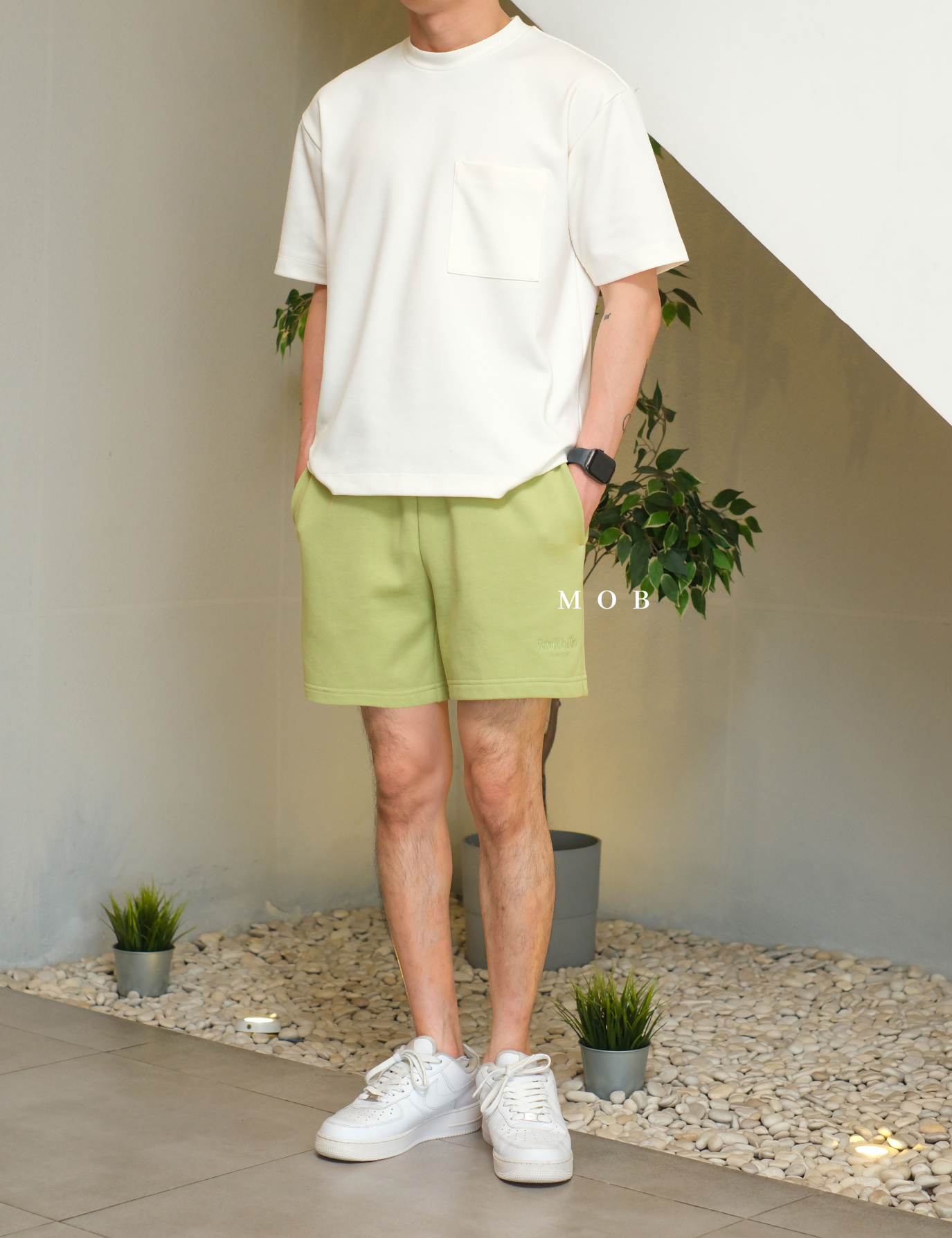 PTDSR01001D Basic Shorts Mint Green