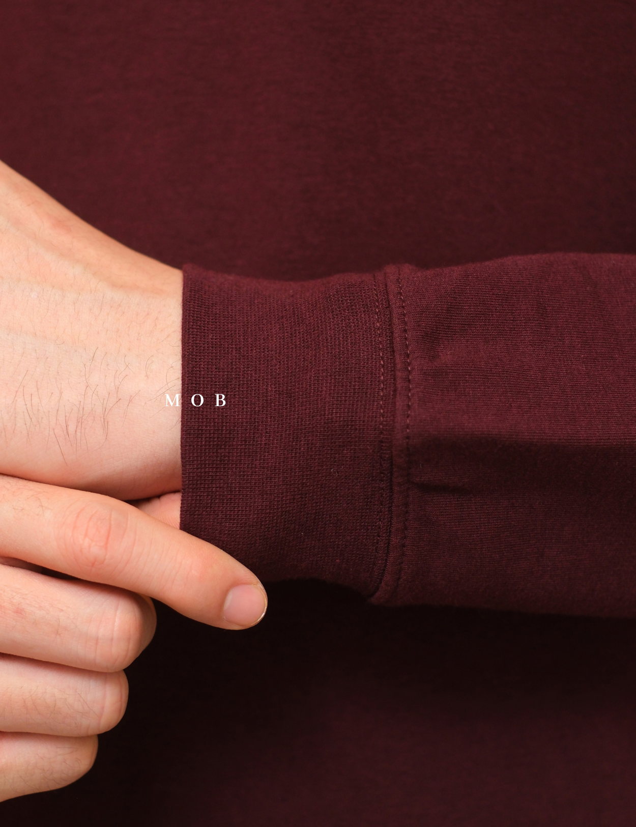 GFW01SWO001-002 1/4 Zip French Terry Sweatshirt Maroon