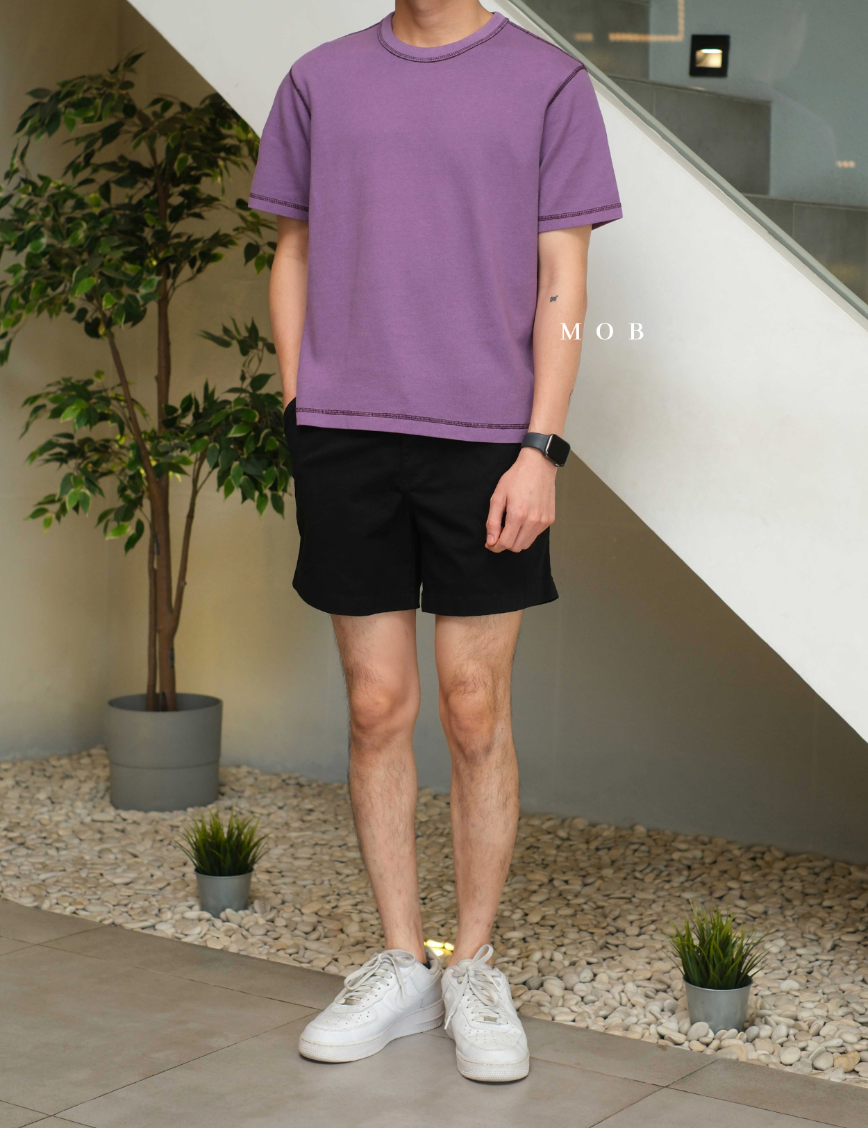 GPSST2201C Heavyweight Boxy Cropped SS Tee Purple