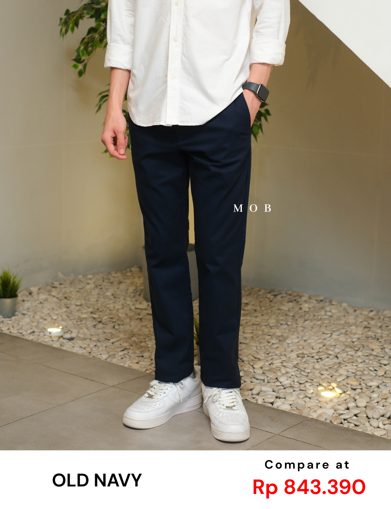 ONPT4401C Ultimate Slim Built In Flex Chino Pants Navy