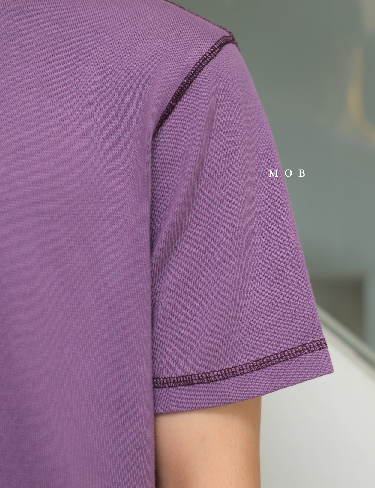 GPSST2201C Heavyweight Boxy Cropped SS Tee Purple