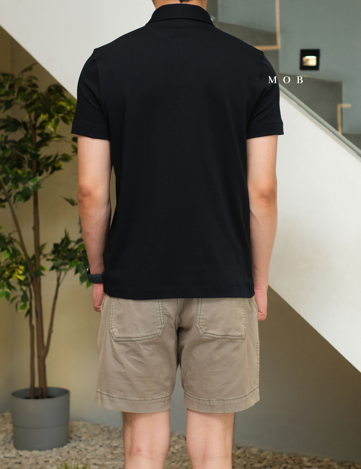 ARK01SSP023 Cerniera Polo SS Shirt Rich Black