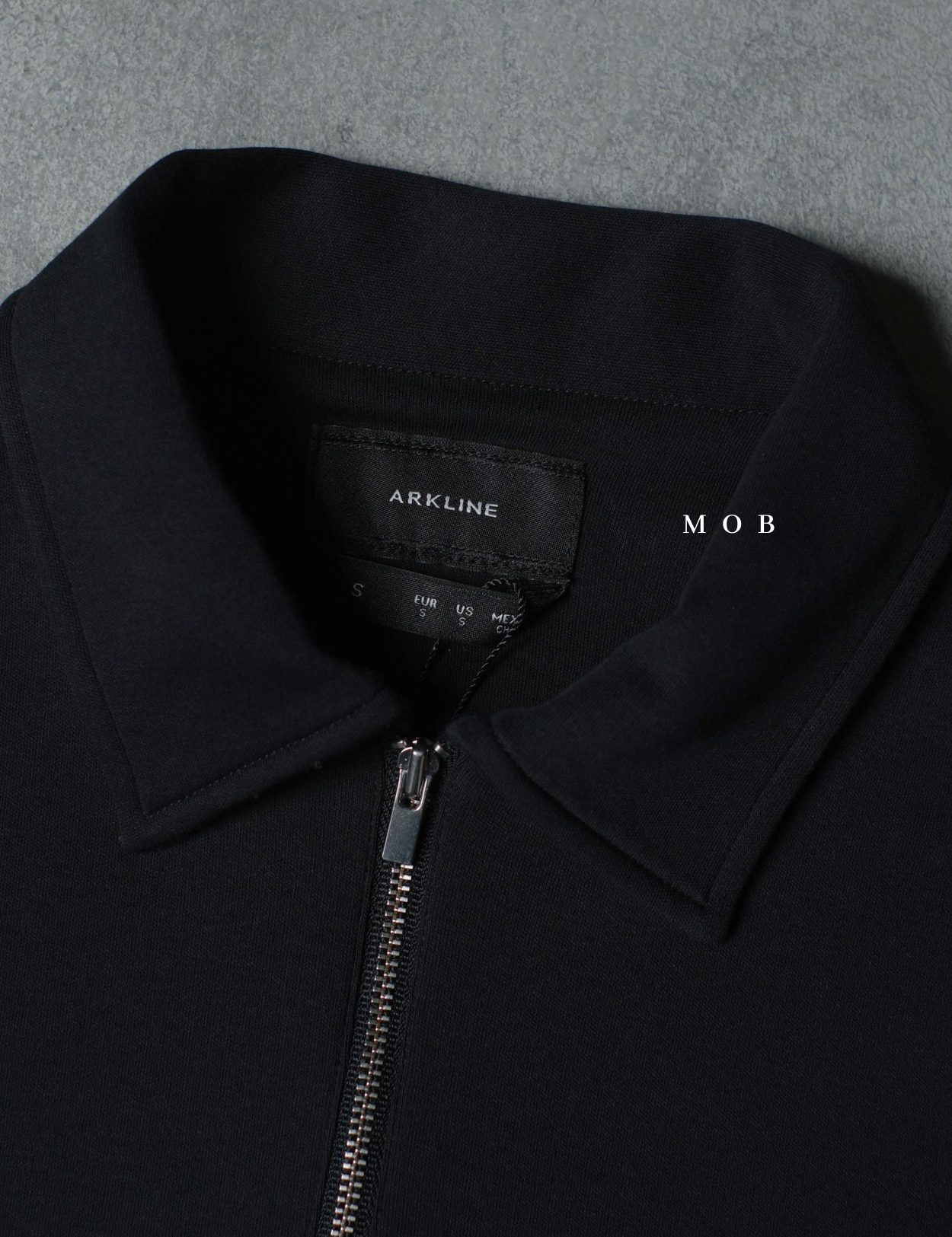 ARK01SSP023 Cerniera Polo SS Shirt Rich Black