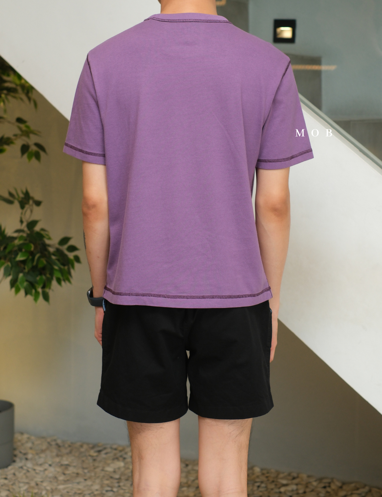 GPSST2201C Heavyweight Boxy Cropped SS Tee Purple