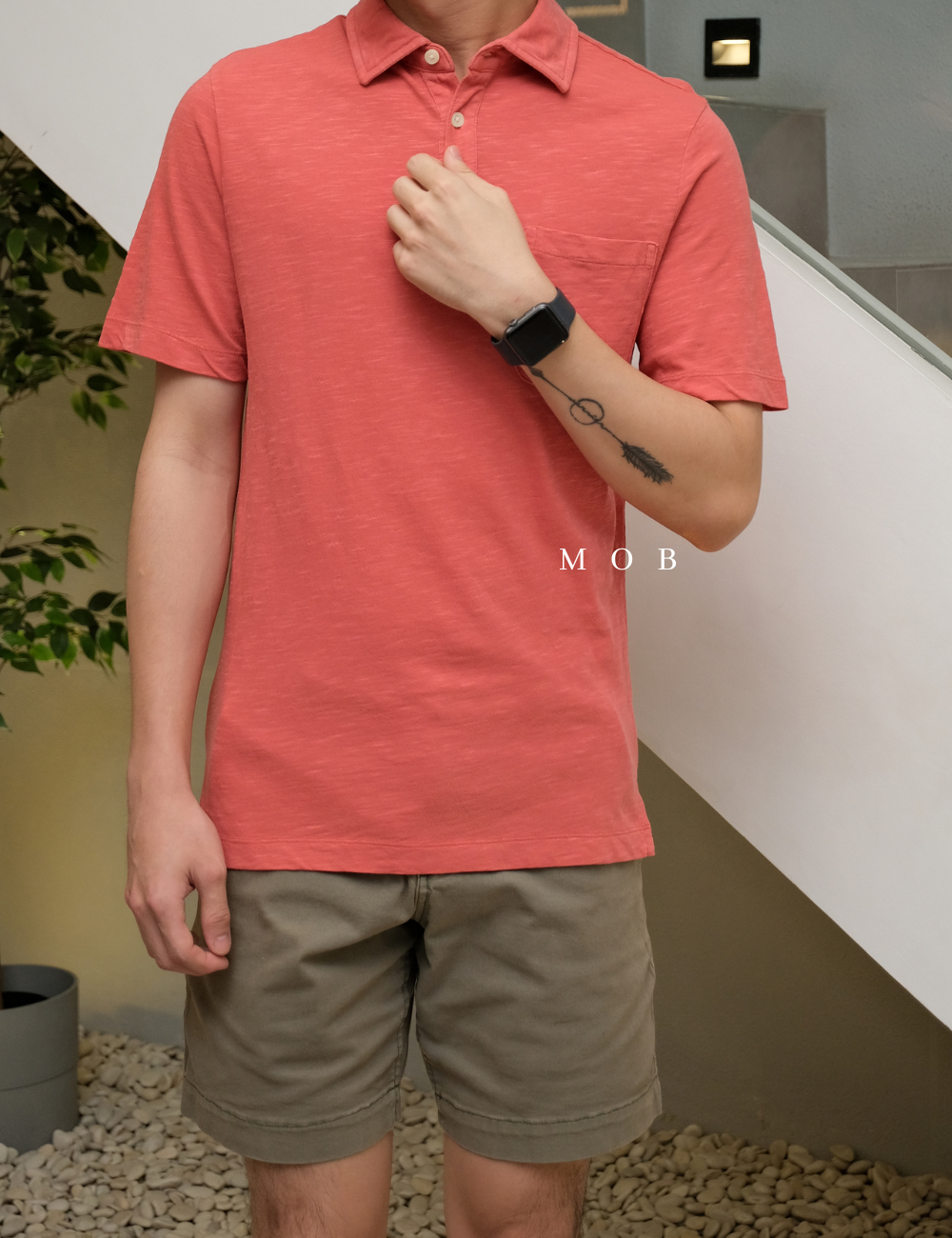 GFPS07002K Basic Polo Tee Coral