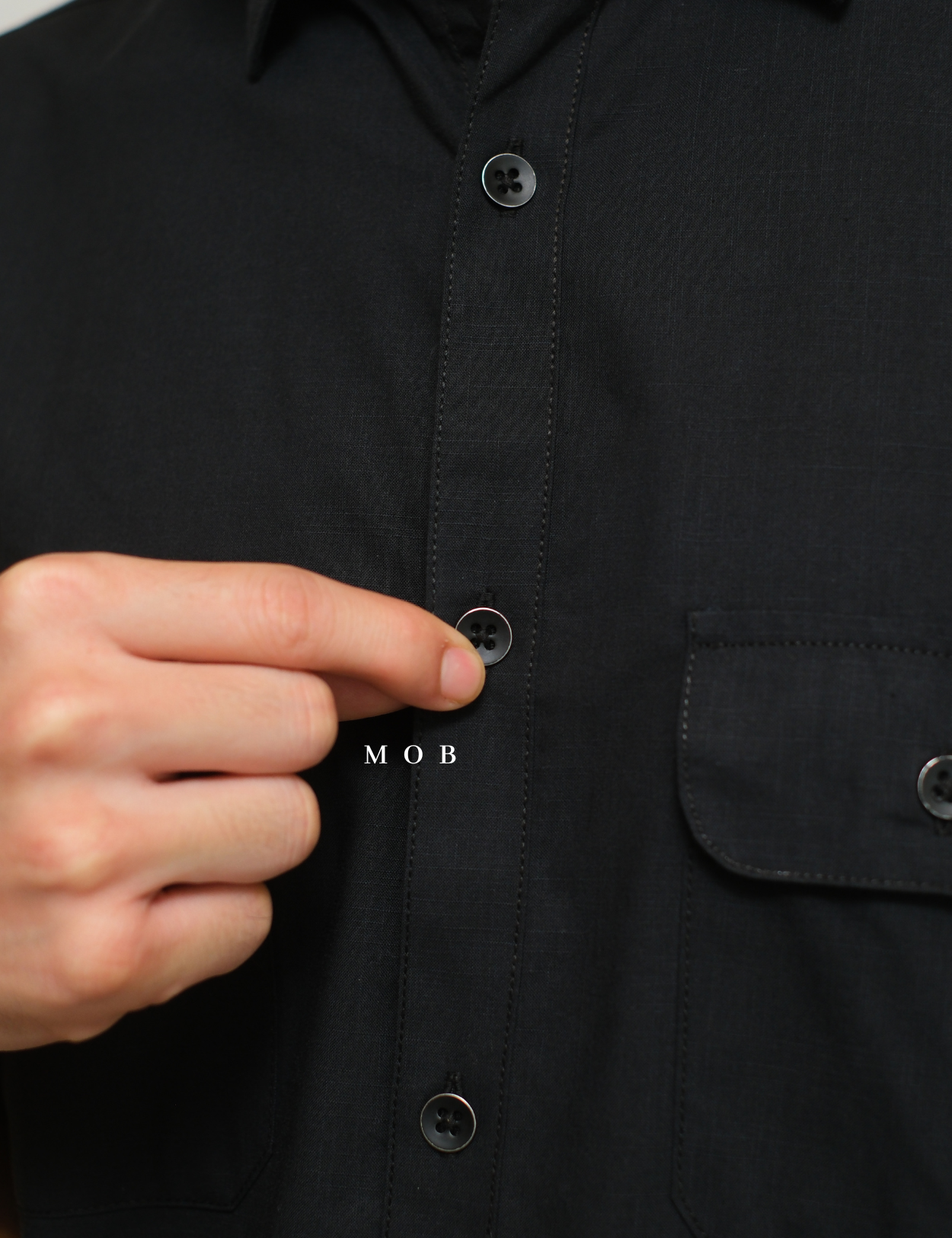 AFSSS01001E Warren Pocket SS Shirt Black