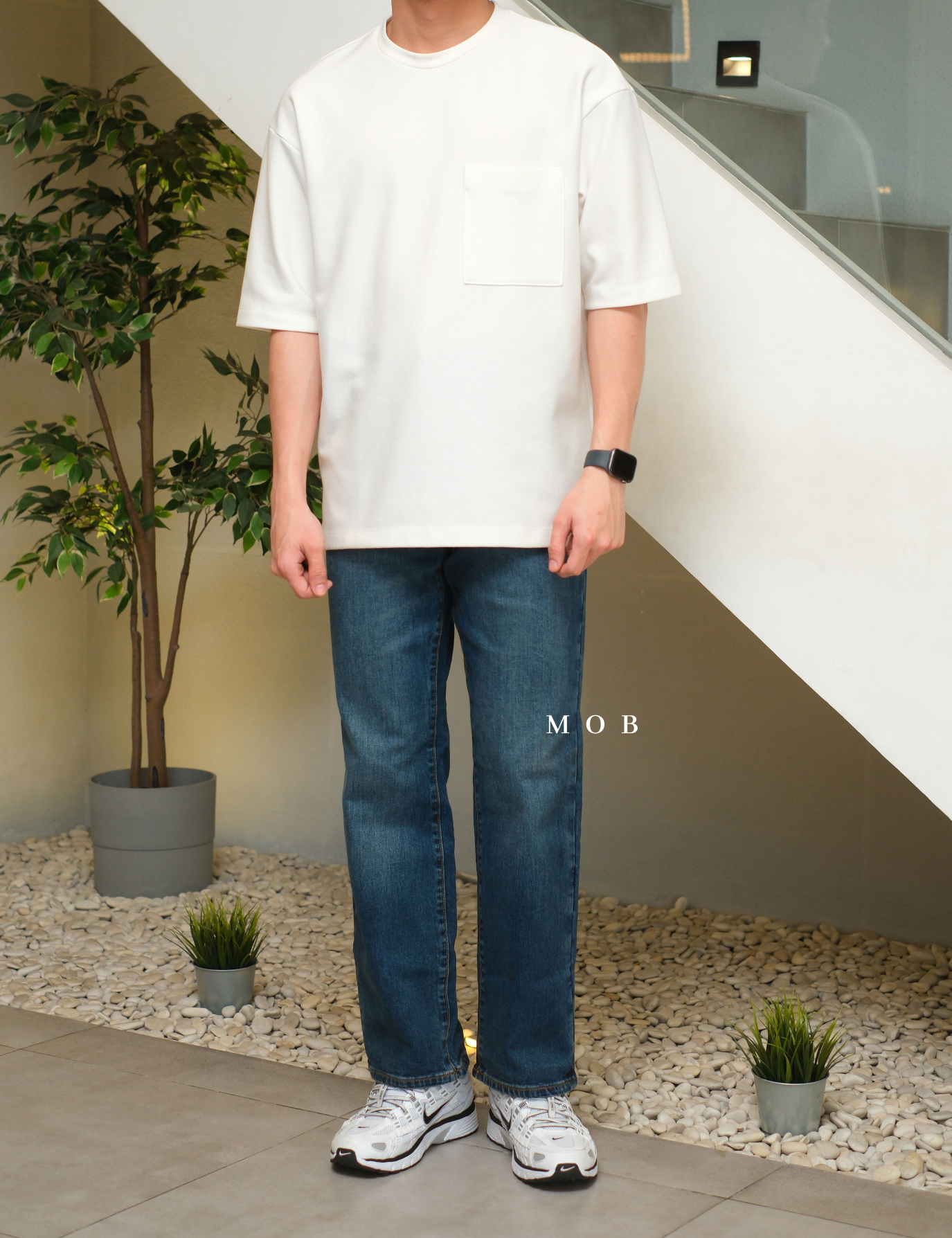 NTPT02001 Original Relaxed Denim Pants Medium Blue