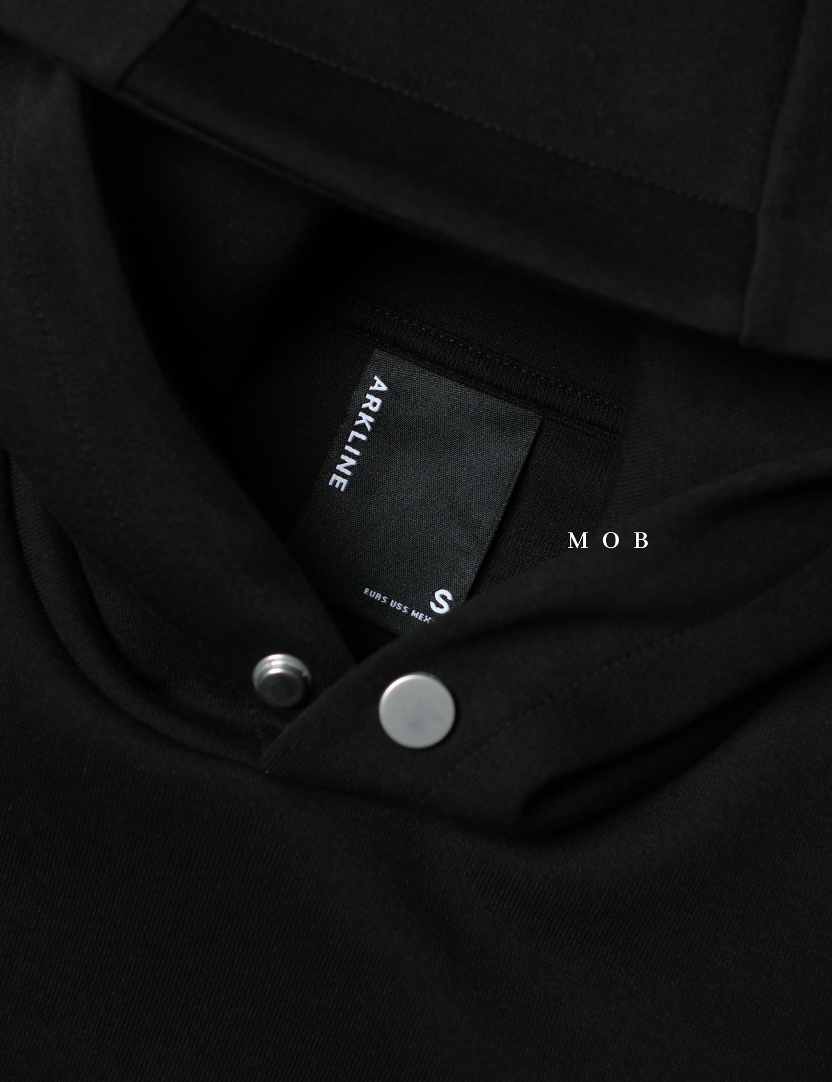 ARK01HDO042 Sovereign Boxy Hoodie Obsidian Black