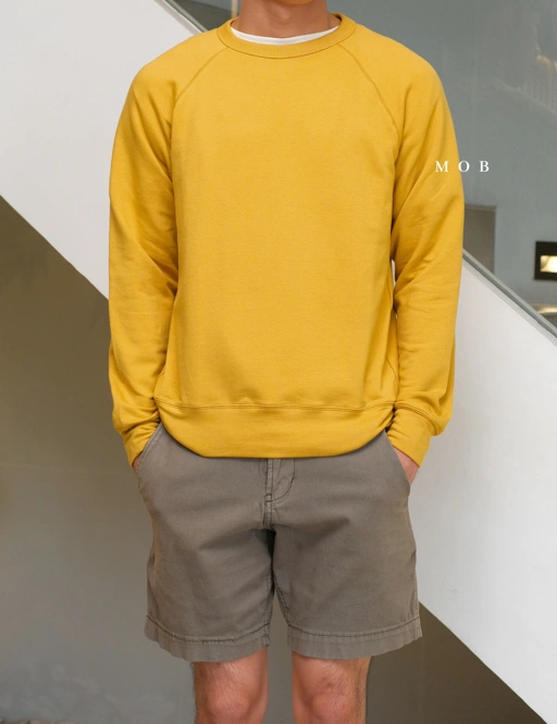 Image of UNQSW02006 Basic Sweatshirt Mustard