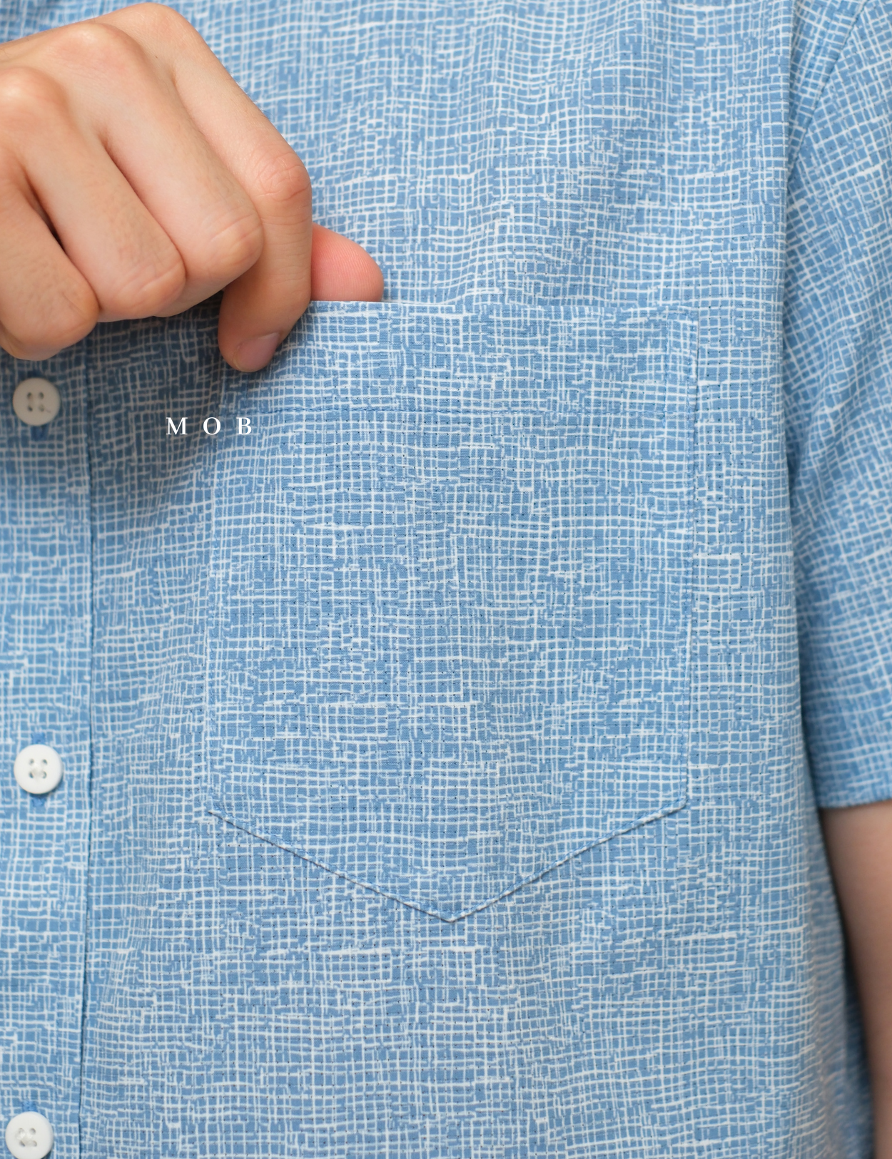 FLXSSS01002A Slim Performance SS Shirt Riviera Blue
