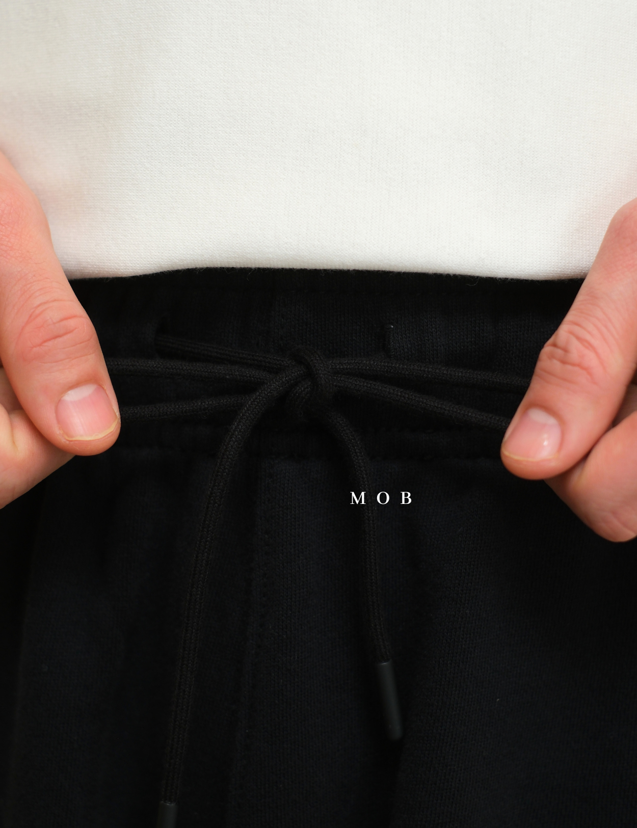 ARSR03001B Basic Solid Fleece Shorts Black