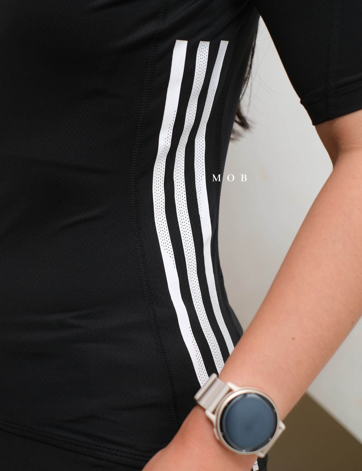 ADDSSST1001 Jersey Full Zip Tee Black