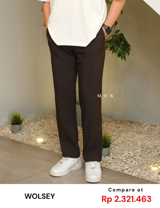 WSYPT02003 Bonded Fleece Pants Dark Brown