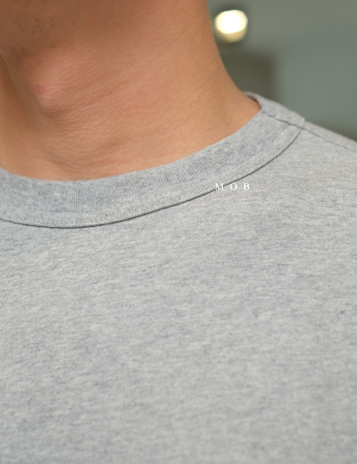 CHMPSST2403D C Small Logo SS Tee Heather Grey