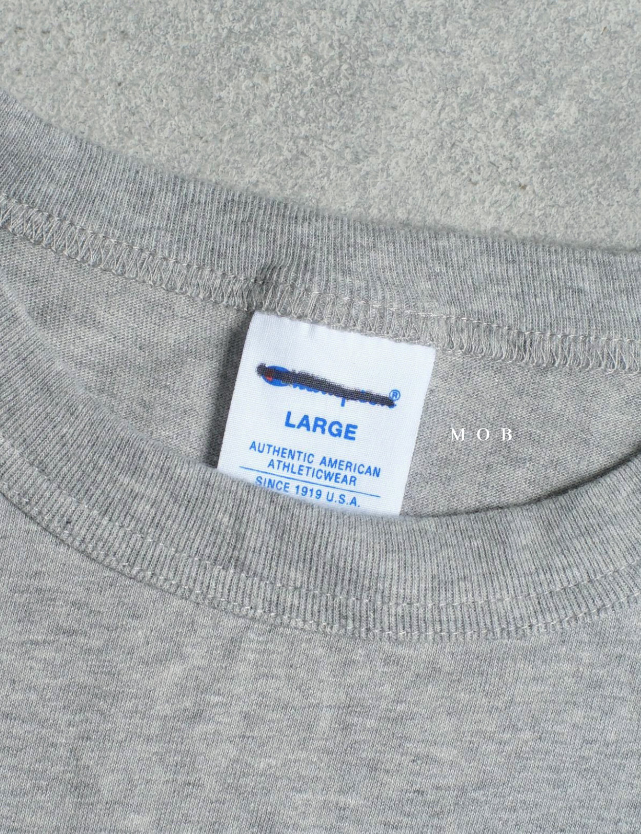 CHMPSST2403D C Small Logo SS Tee Heather Grey