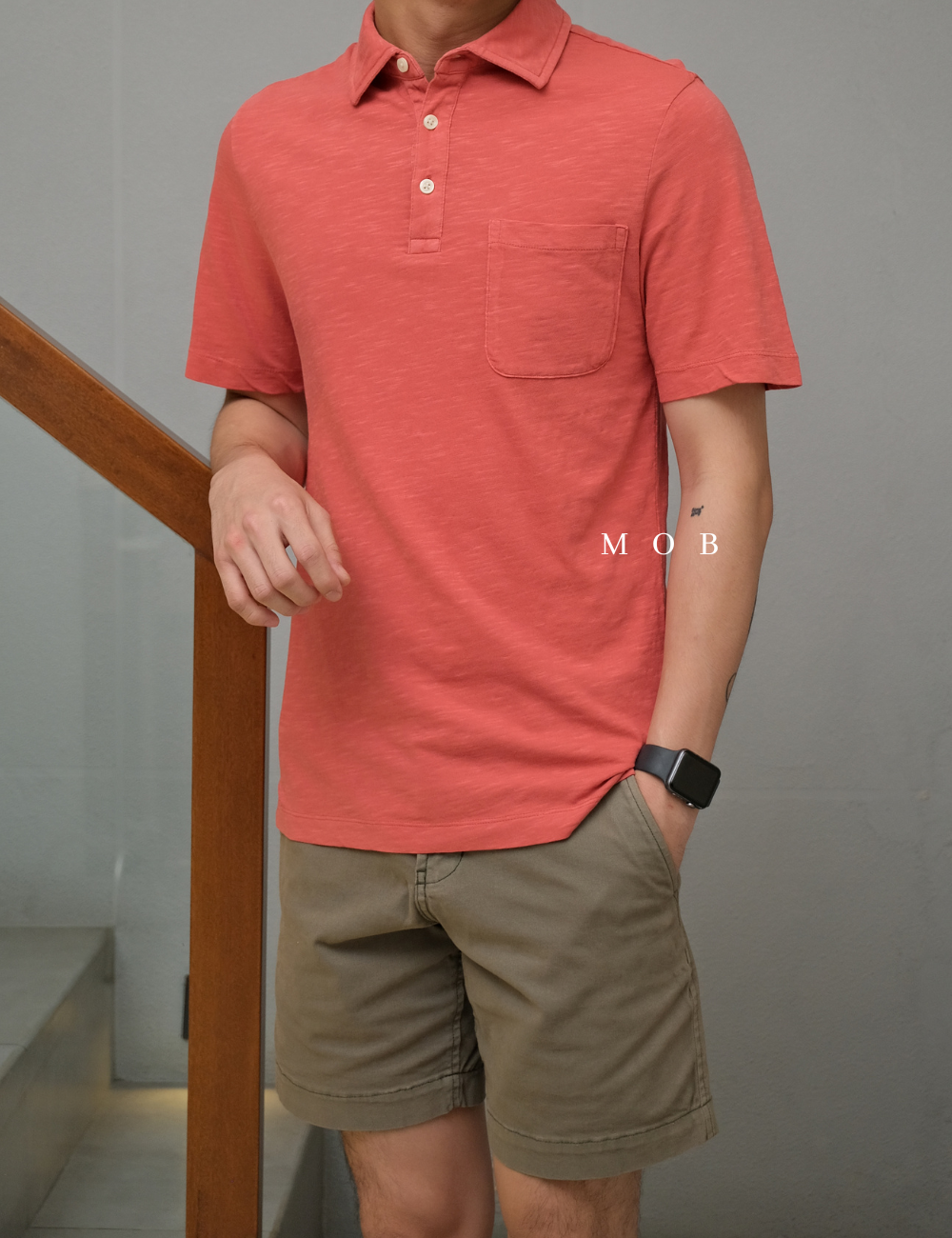 GFPS07002K Basic Polo Tee Coral