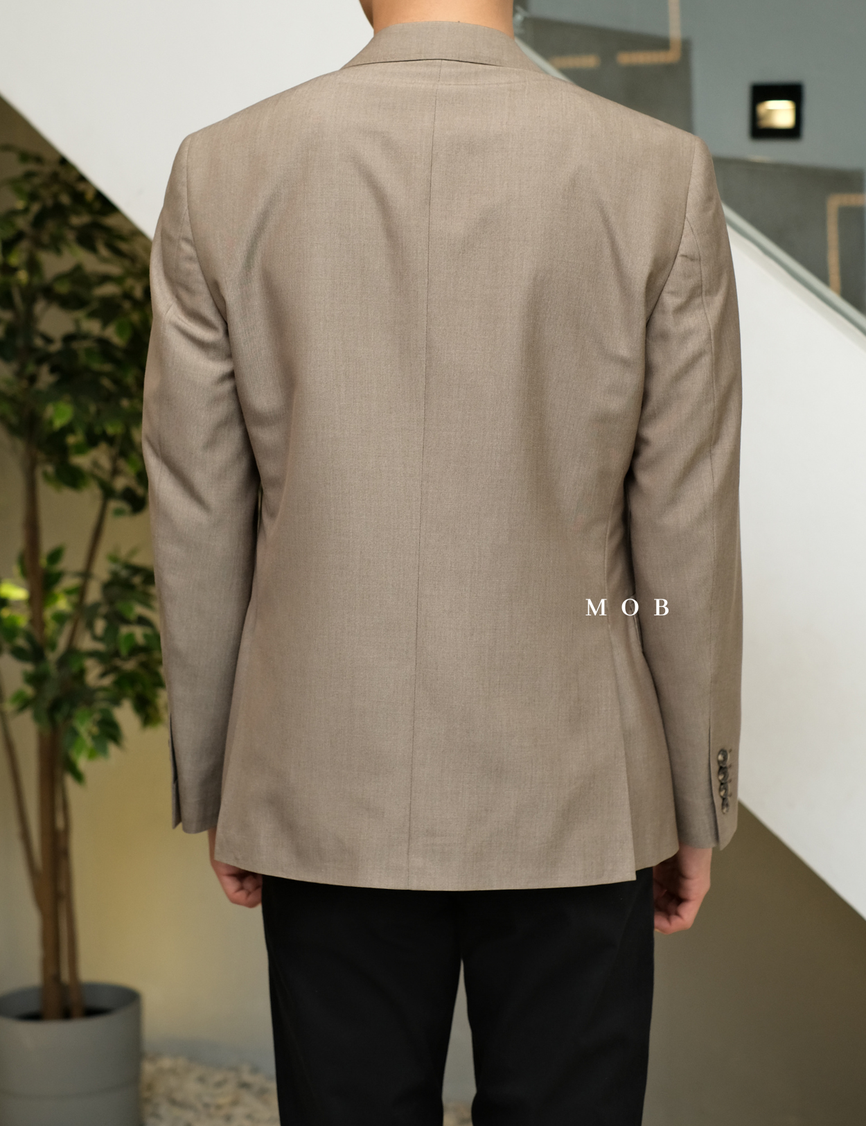 JFBZ01001B Slim Fit (S) Blazer Brown 