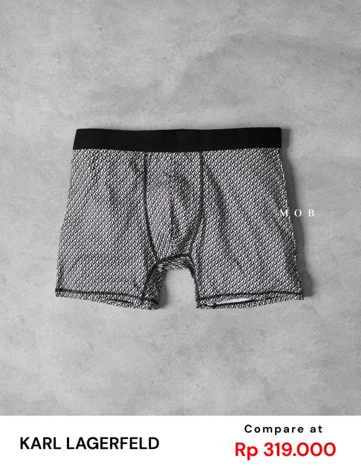 Image of KRLB01008 Paris Special IKON Prism Logo Boxer Black White