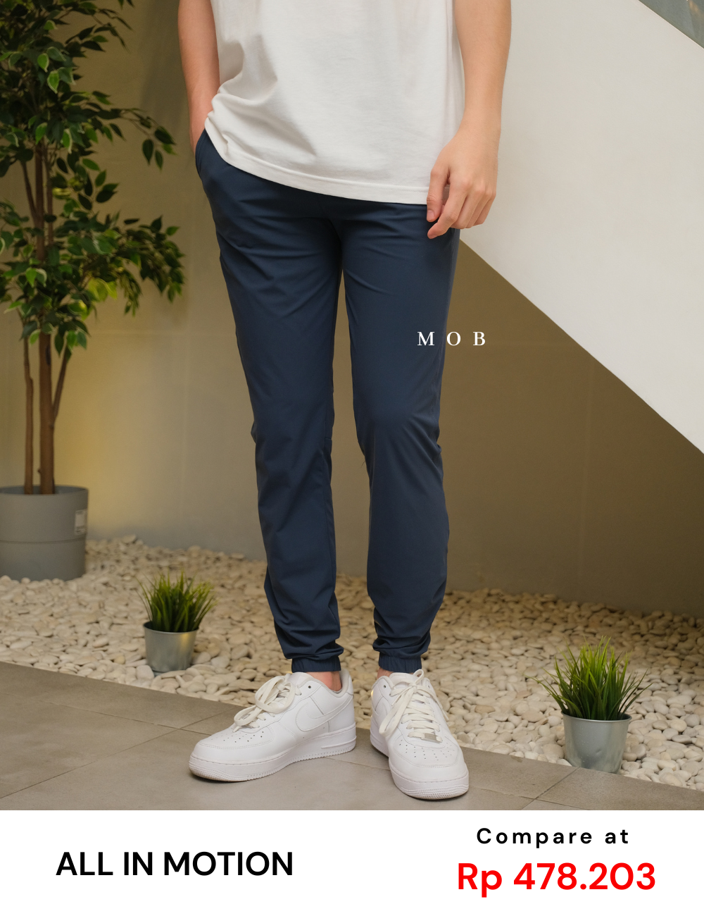 AIMPT02001 Track Jogger Pants Navy (L & XL ONLY)