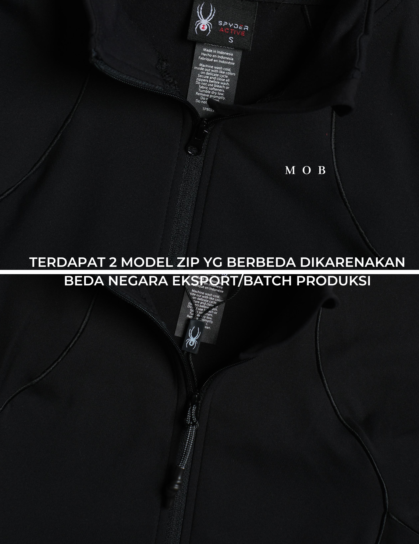 SPYJ03001A Active 1/2 Zipper Jacket Black