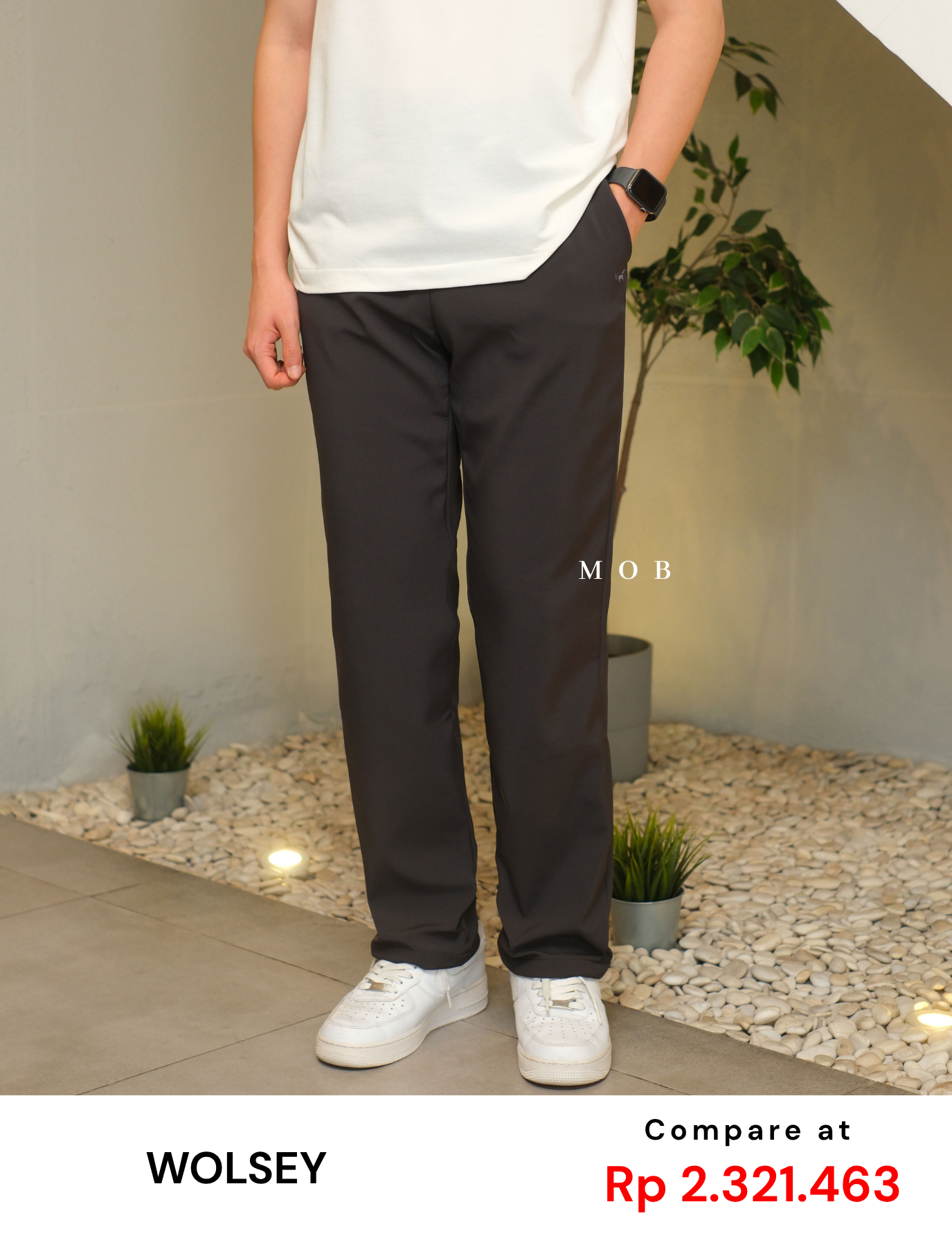 WSYPT02004 Bonded Fleece Pants Asphalt Grey