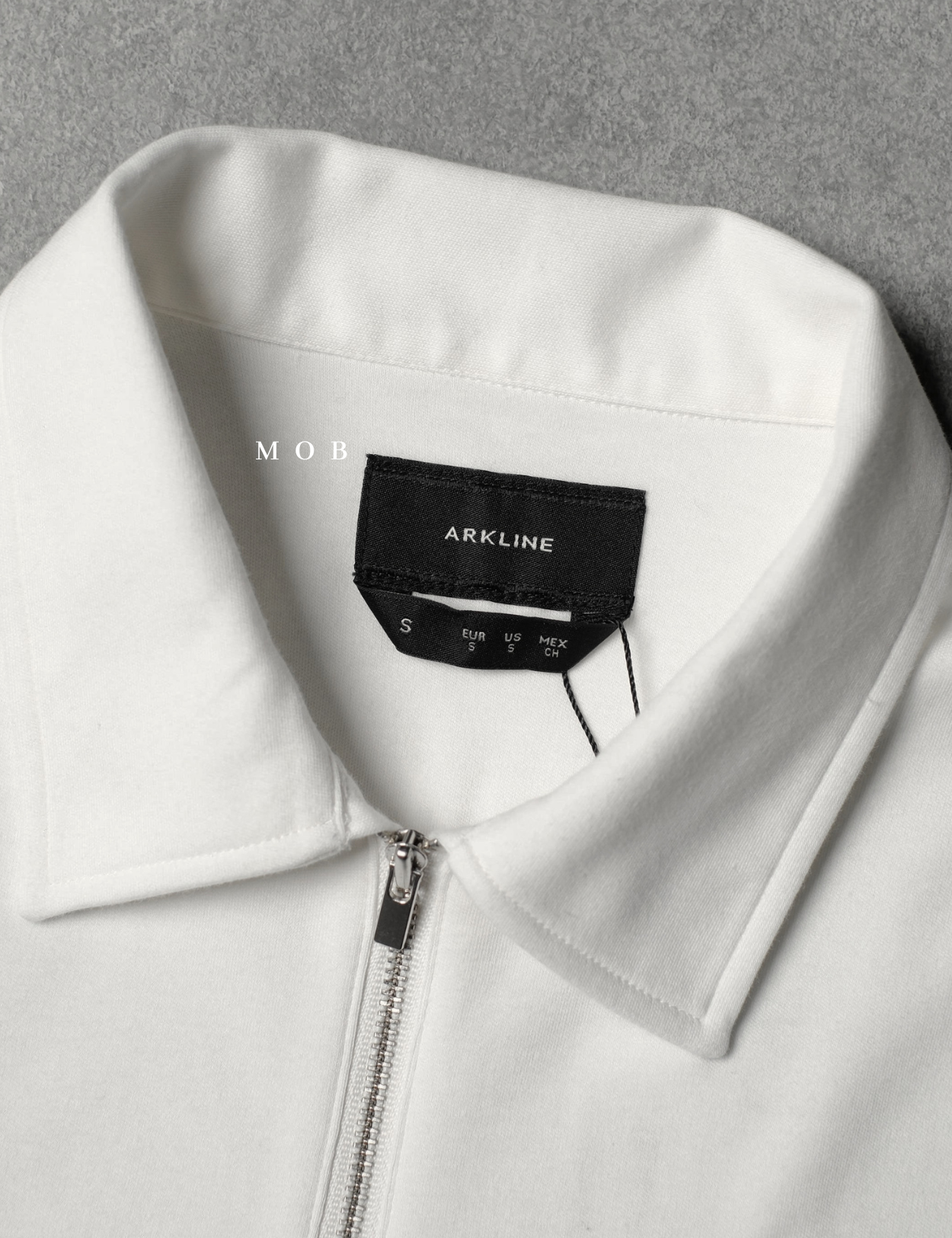 ARK01SSP024 Cerniera Polo SS Shirt Off White