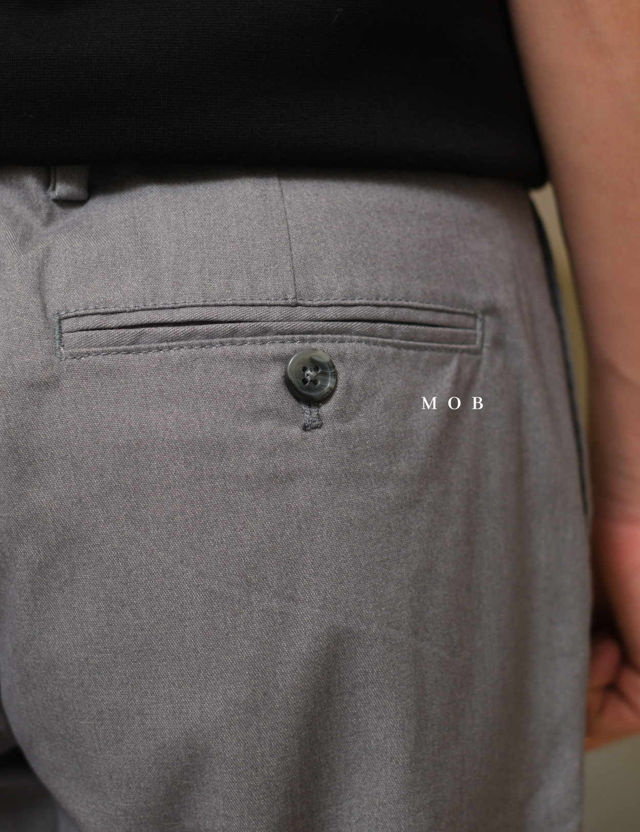 ONPT4401D Ultimate Slim Built In Flex Chino Pants Light Grey Misty