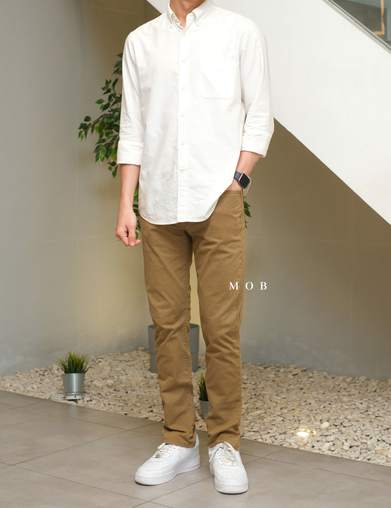 F&TPT03006 365 SLIM FIT Pants Tan