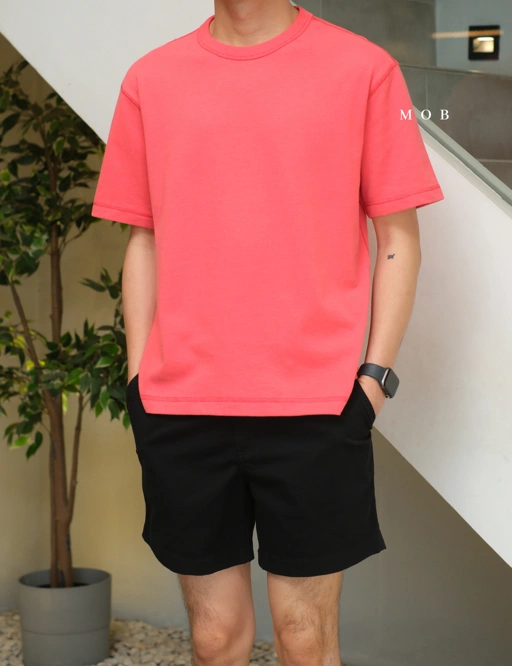 Image of GPSST2201I Heavyweight Boxy Cropped SS Tee Guava