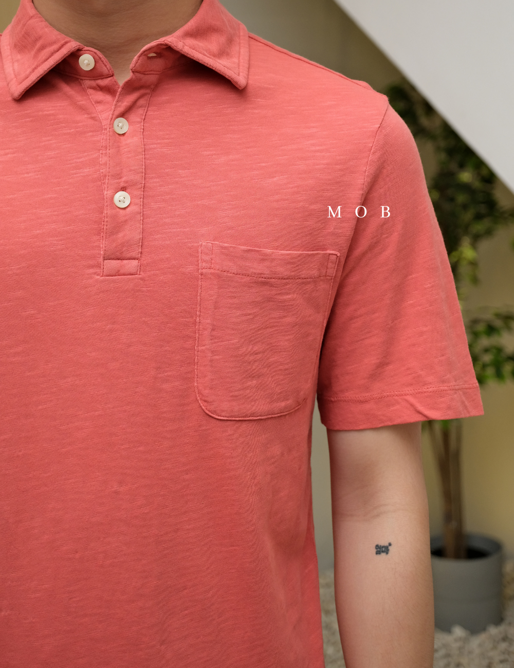 GFPS07002K Basic Polo Tee Coral
