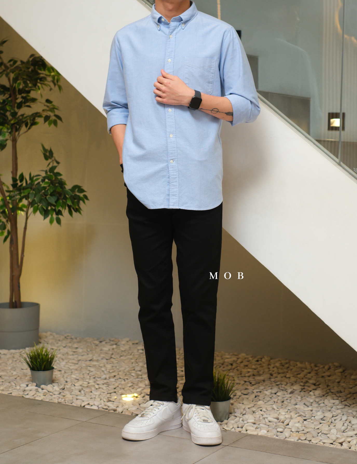 AKPT01001 Stretch Knit Pants Black
