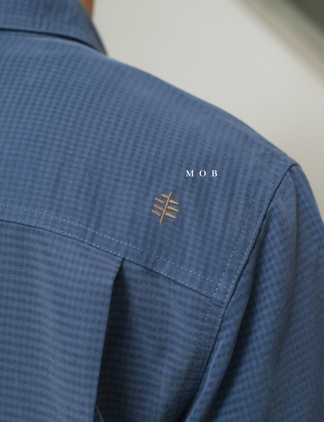 RRBSSS01001D Desert Pucker Dry SS Shirt Dark Blue