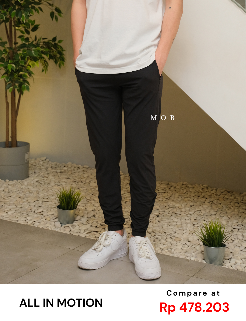 AIMPT02002 Track Jogger Pants Black (XL ONLY)