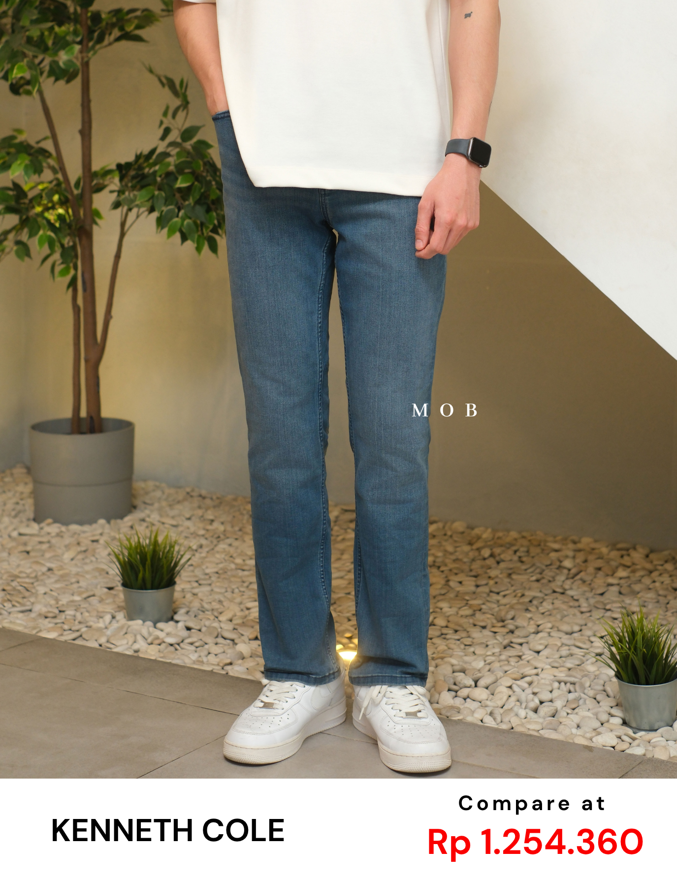 KCPT02004 Awearness Chillflex Slim Jeans Medium Blue