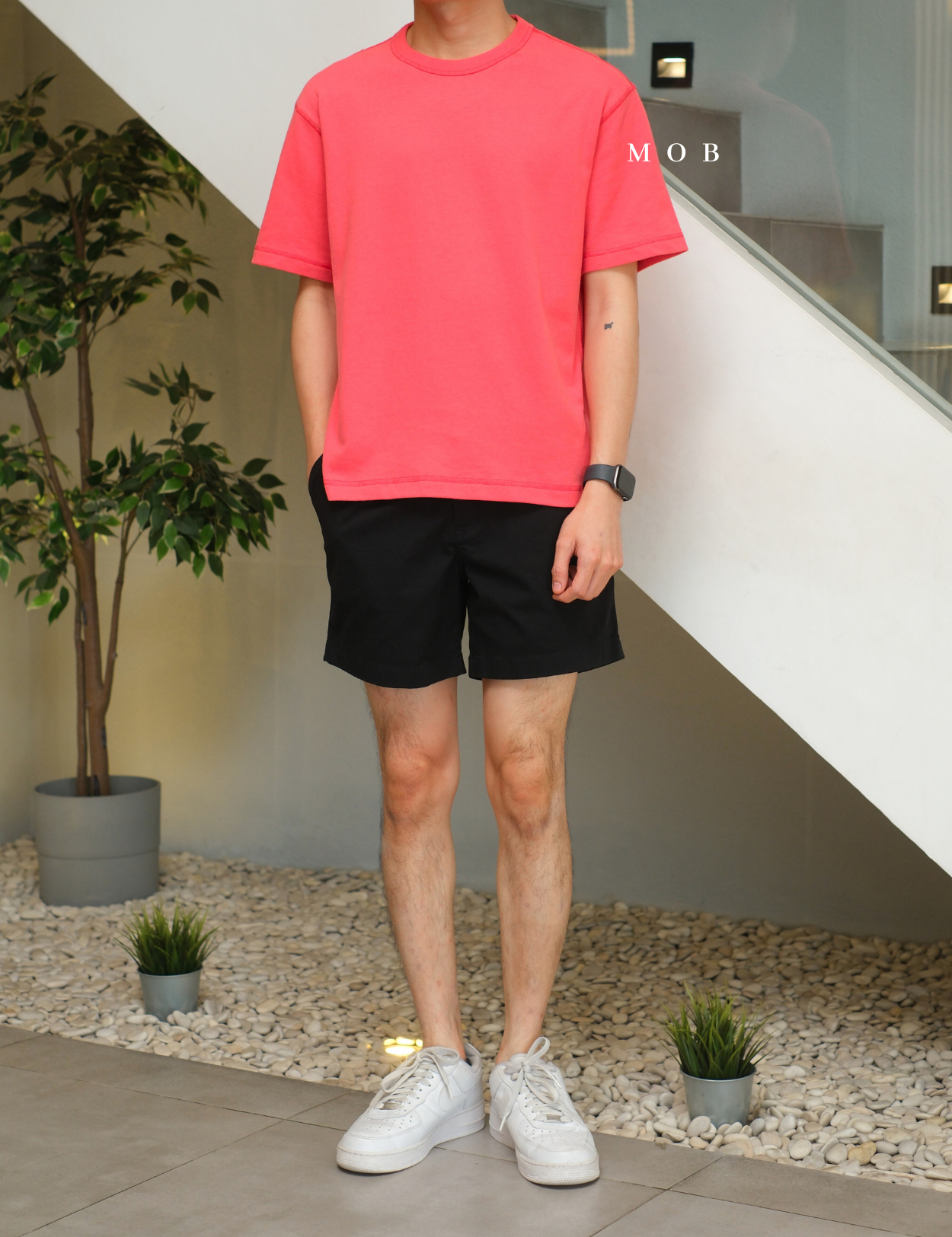 GPSST2201I Heavyweight Boxy Cropped SS Tee Guava