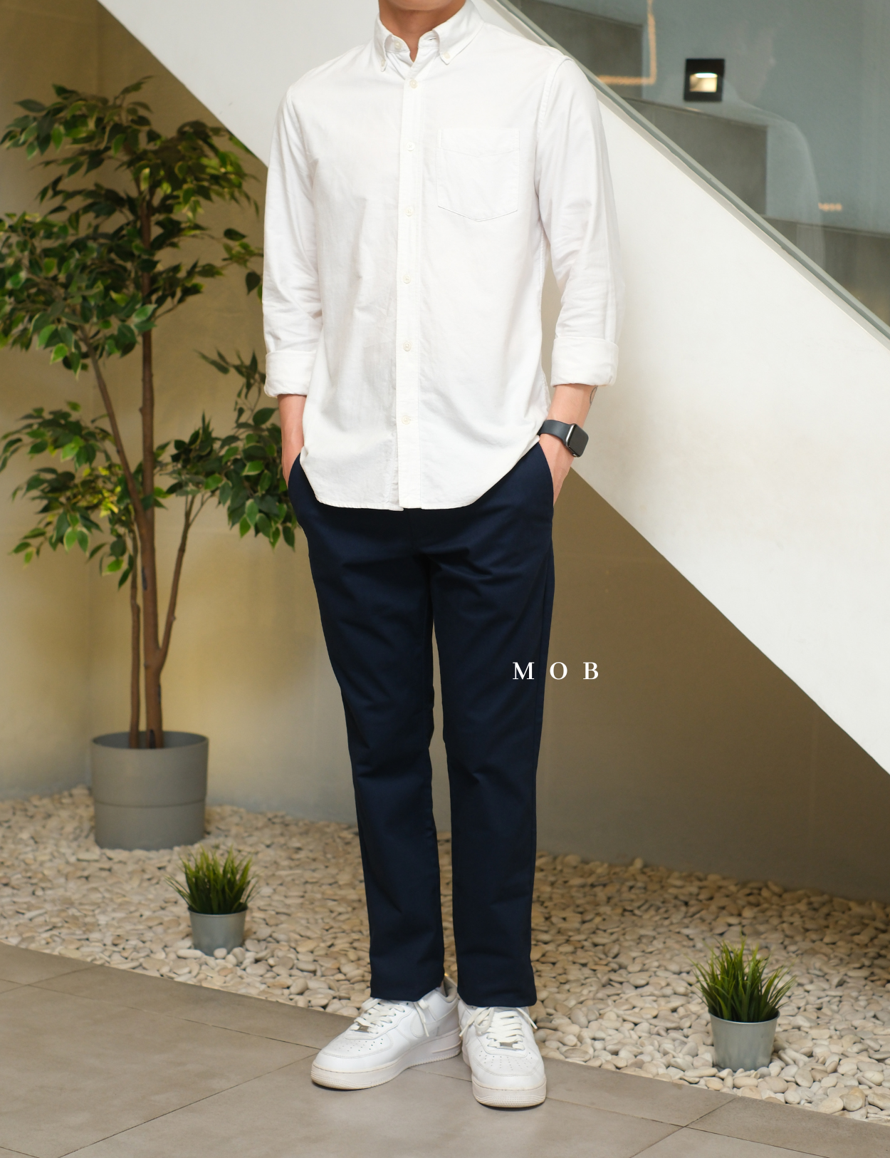 ONPT4401C Ultimate Slim Built In Flex Chino Pants Navy