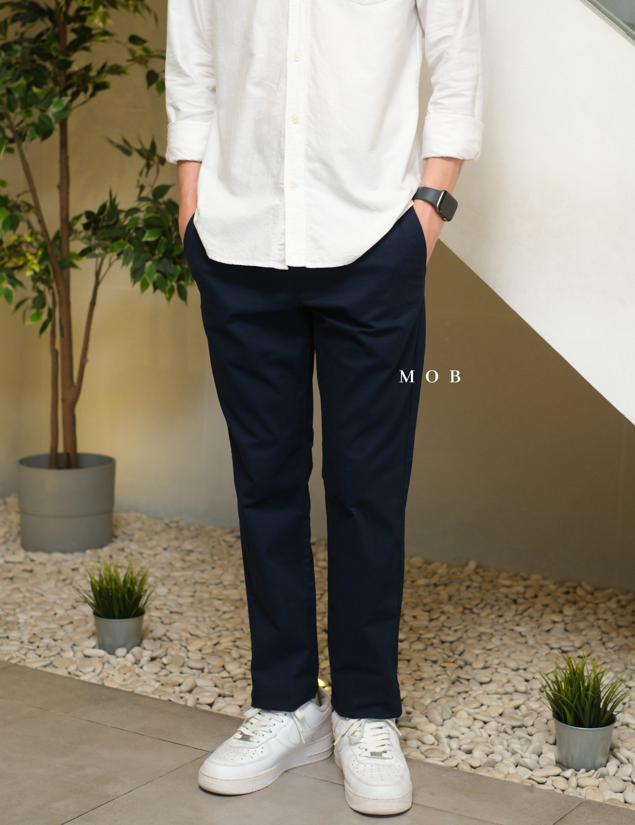 ONPT4401C Ultimate Slim Built In Flex Chino Pants Navy