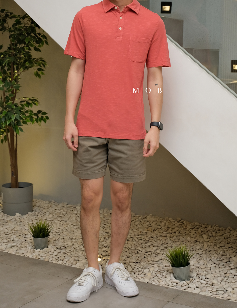 GFPS07002K Basic Polo Tee Coral