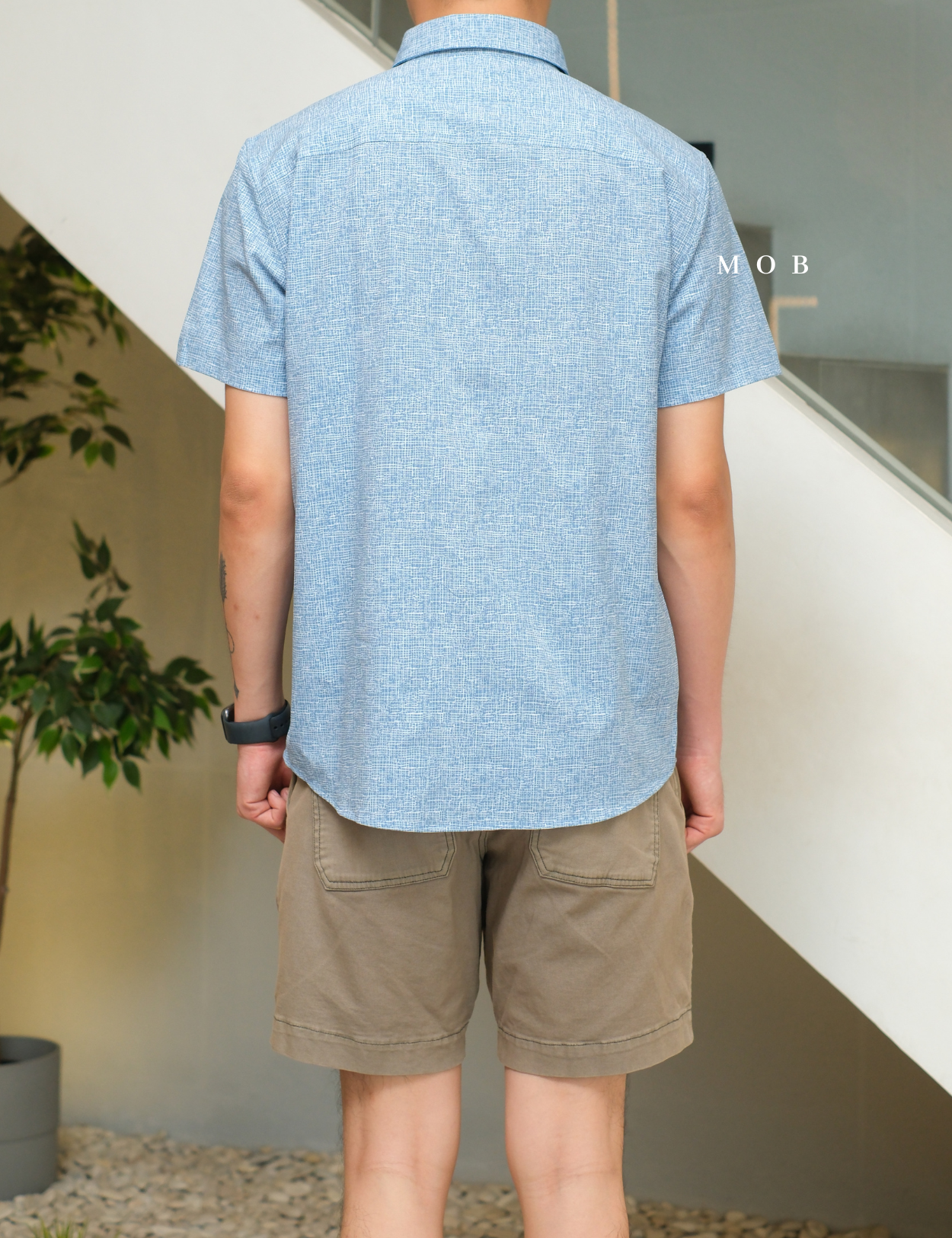 FLXSSS01002A Slim Performance SS Shirt Riviera Blue