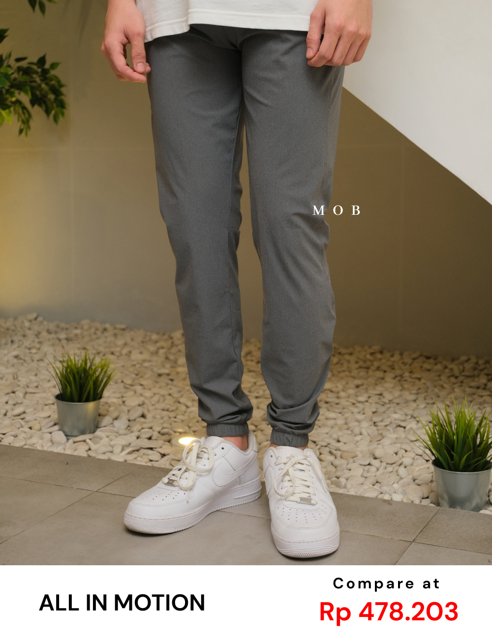 AIMPT02004 Track Jogger Pants Grey Misty (L & XL ONLY)