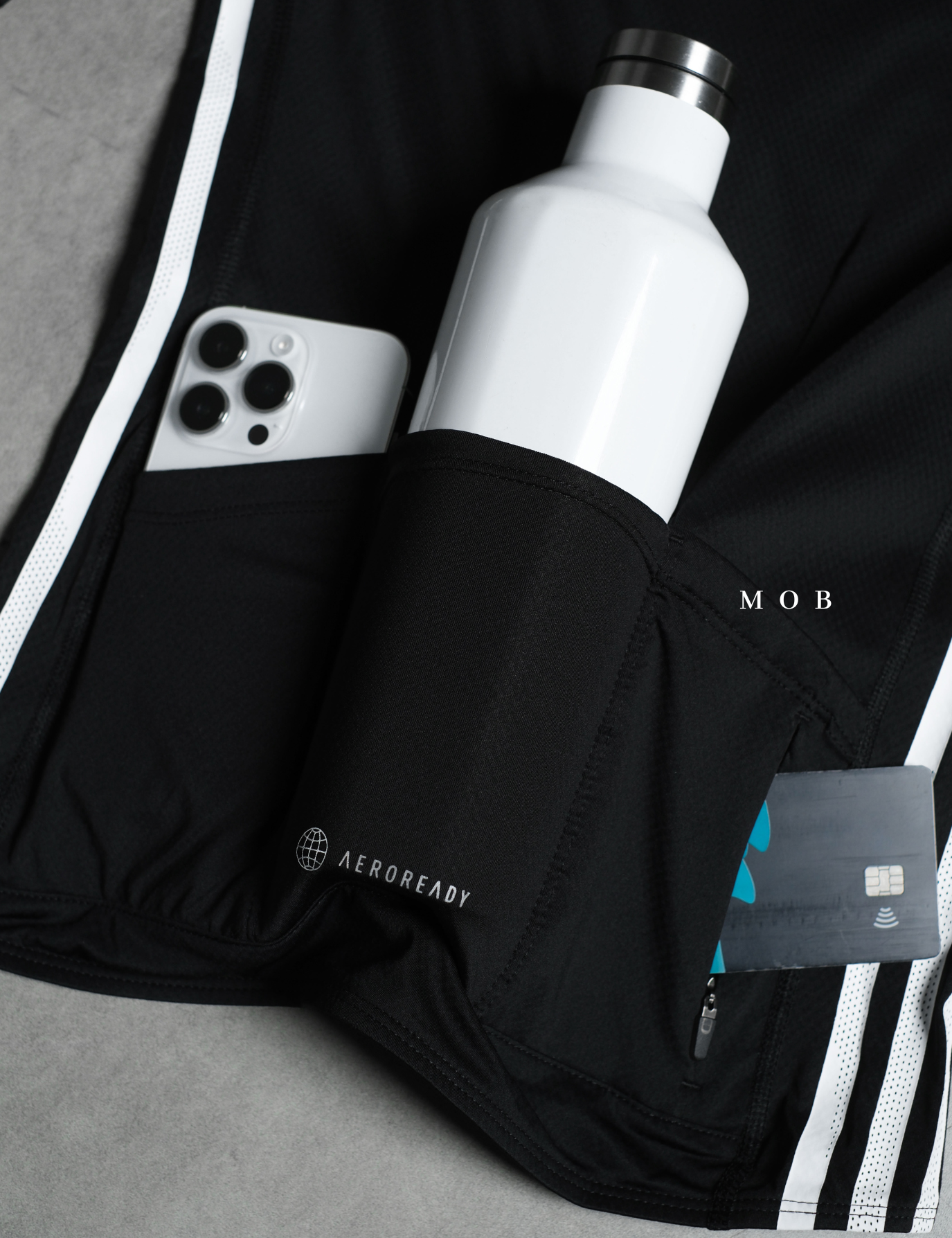 ADDSSST1001 Jersey Full Zip Tee Black