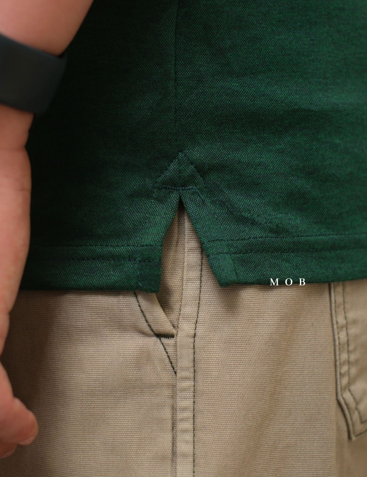APTPLS01005 Premier Flex LS Polo Dark Green