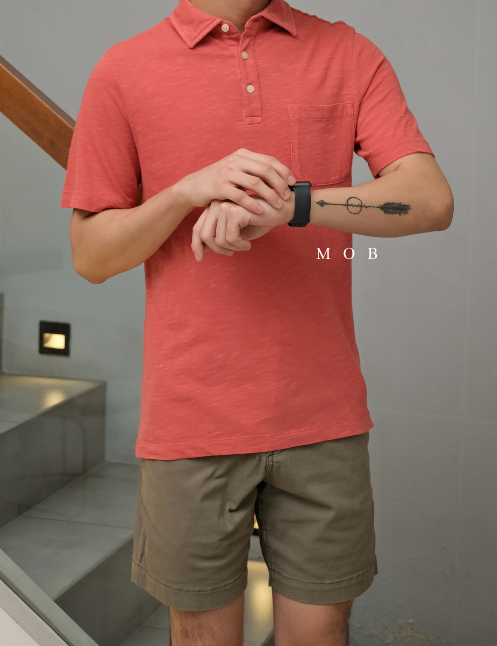 GFPS07002K Basic Polo Tee Coral