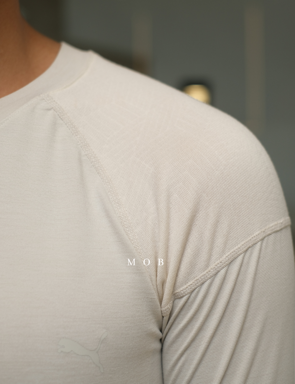 PMBL02003 Warmcell Baselayer TOP Logo Ivory White